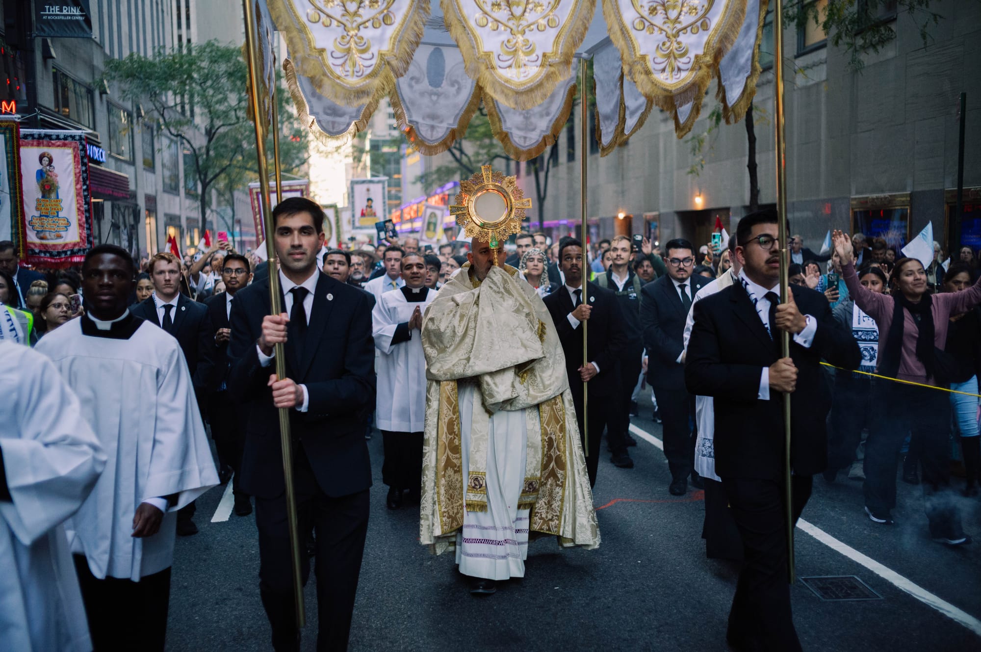 'We're Here For Love': Catholics Take Jesus to the Streets in Midtown Manhattan
