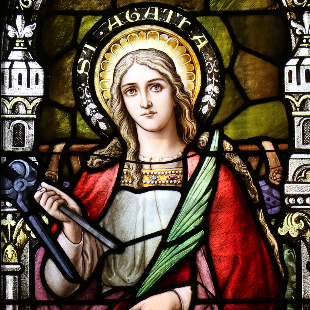 how did saint agatha die