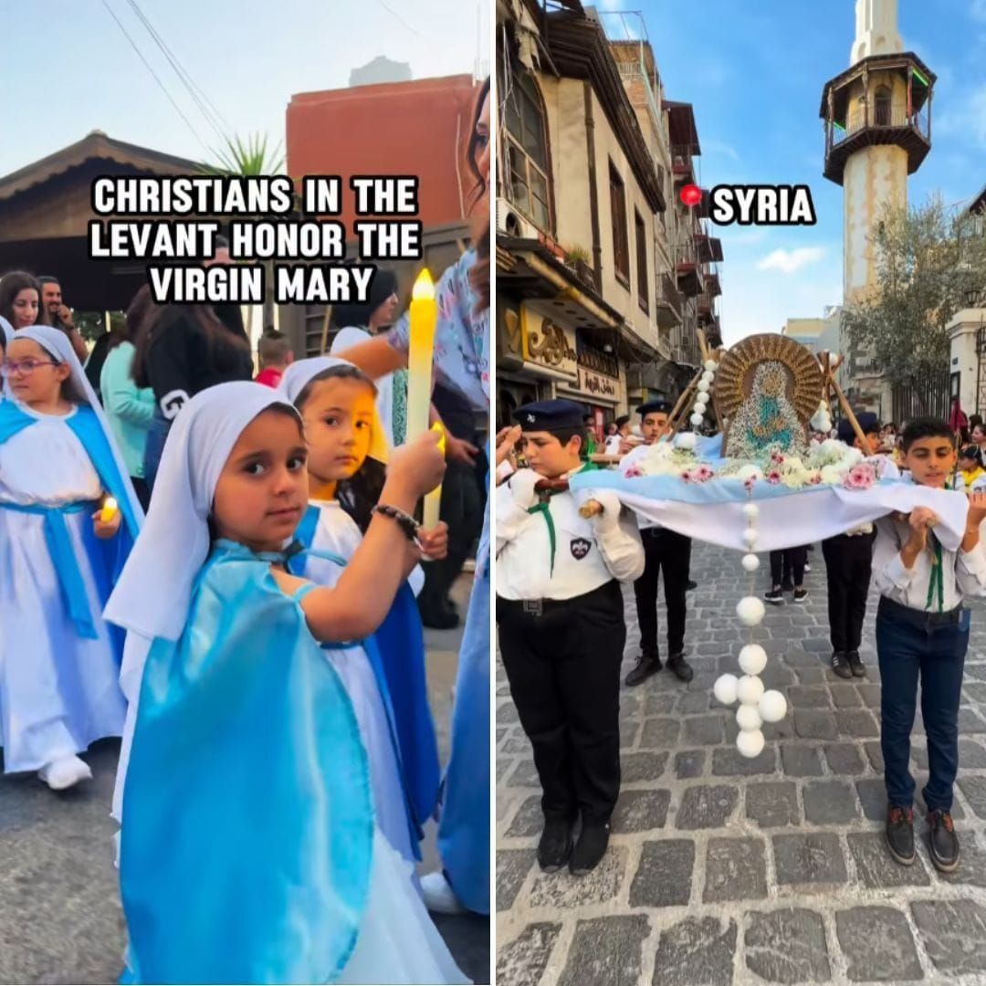 Thousands Flood the Streets of the Middle East to Honor the Blessed Virgin Mary