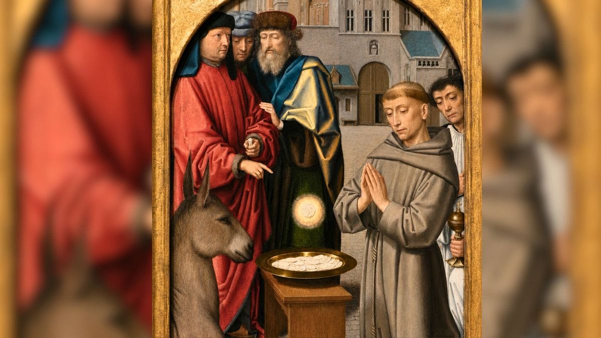 When a Mule Adored the Eucharist: How St. Anthony of Padua Proved Christ's Real Presence to a Heretic