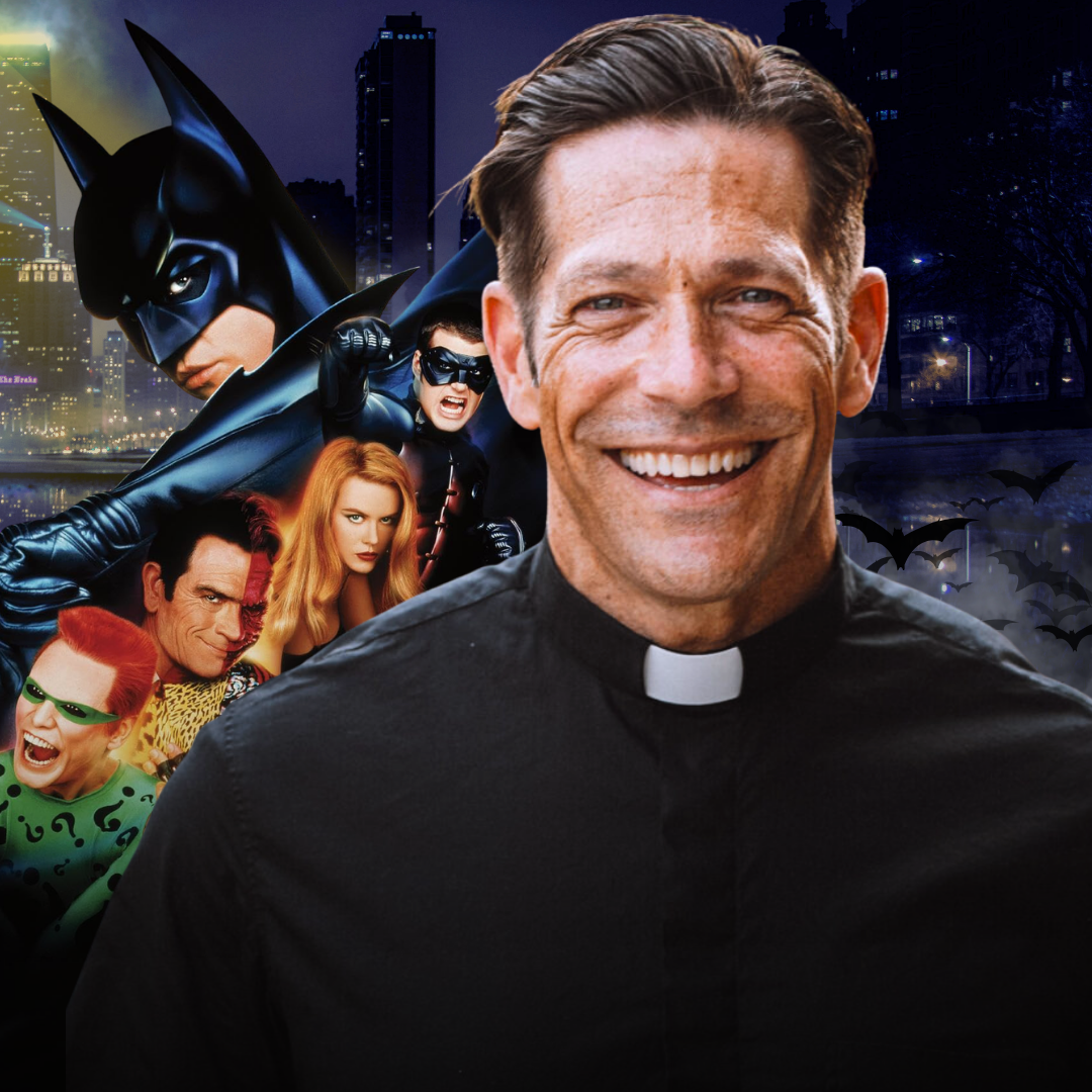 True story: Fr. Mike Schmitz was almost cast as Robin in “Batman Forever”