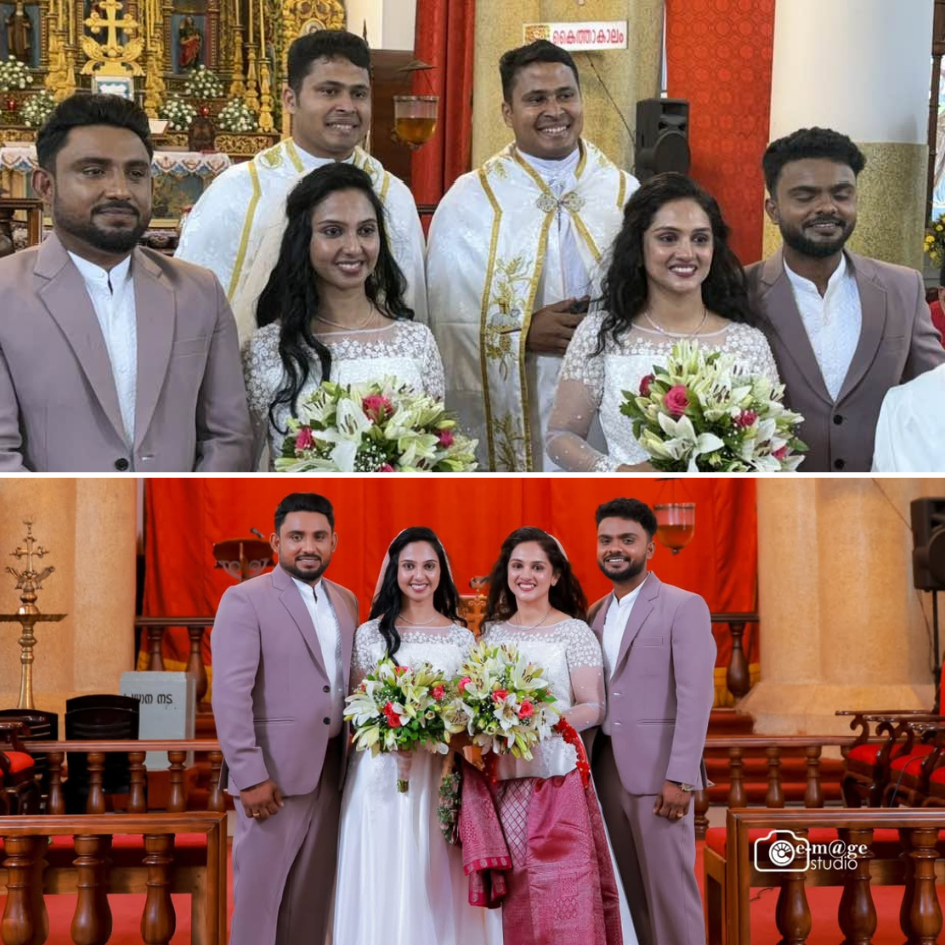 Twin Sisters Marry Twin Brothers — and Twin Priests Celebrate Their Wedding!