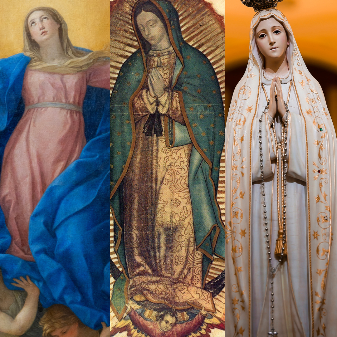 Why Does the Virgin Mary Appear in Different Attire?