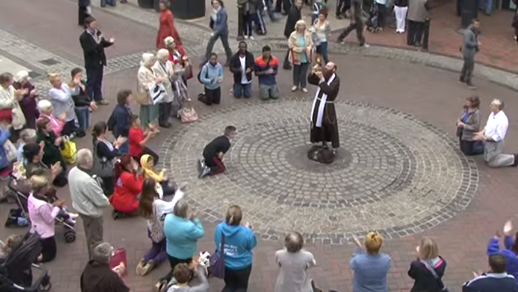 "Jesus Is In Every Book of the Bible": A Eucharistic Adoration Flash Mob