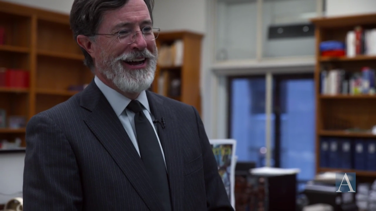 A Bearded Colbert Reveals His Confirmation Name, Favorite Verse, & More!