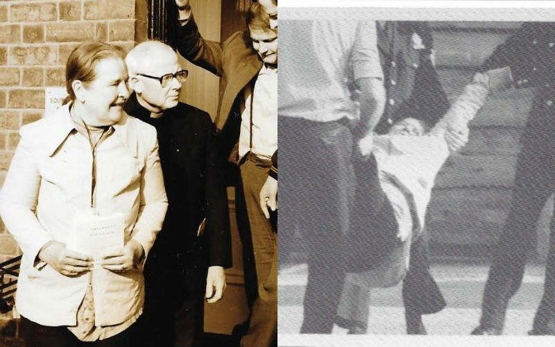 Rare Pics Surface of Elizabeth Anscombe Arrested for Blocking Abortion Clinic