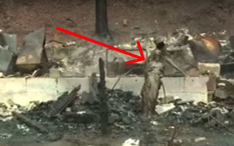 "Miracle Amid the Destruction": Wildfire Destroys Everything But Jesus Statue