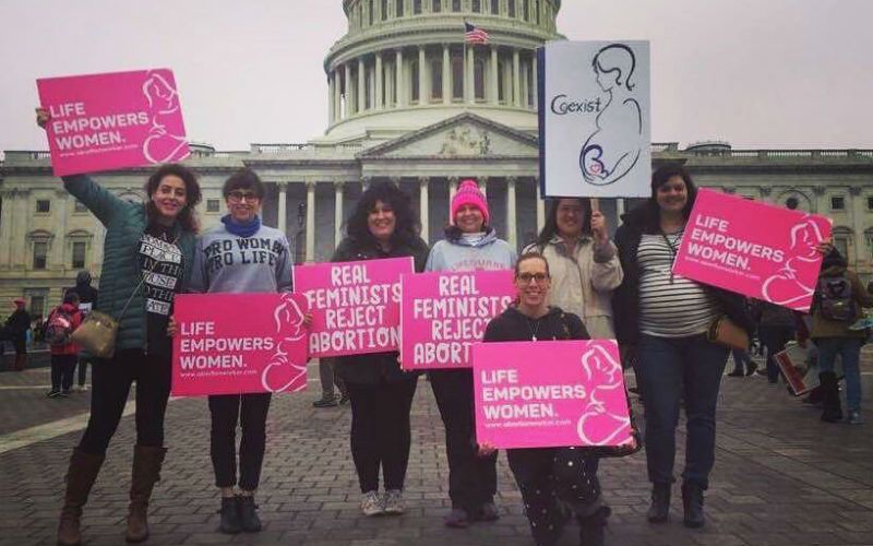 Pregnant Pro-Lifer Abby Johnson Pushed into Street at "Women's March," Then Protected by Marchers
