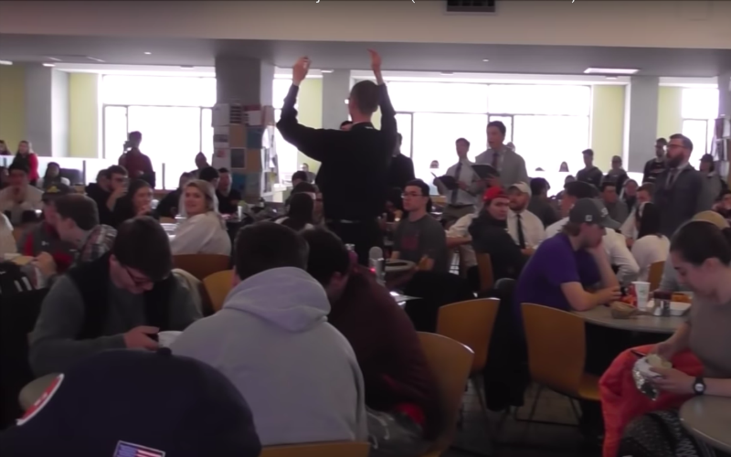 University Choirs & Seminarians Organize Epic "Marian Flash Mob" in Cafeteria at Catholic University of America