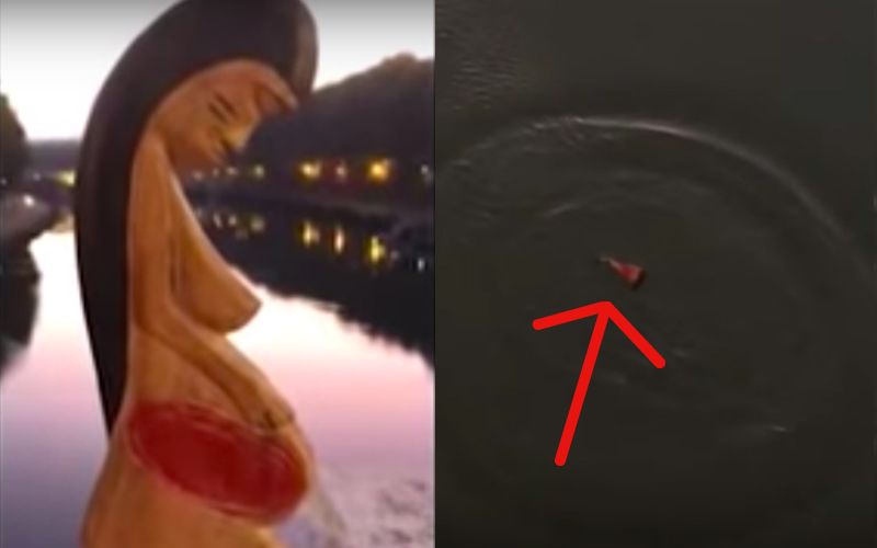 People Remove Controversial Amazon Statues from Church & Throw Them Into Tiber River