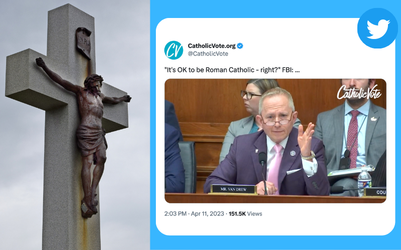 FBI Silent After U.S. Rep. Asks If Being a Roman Catholic is "OK" (Video Inside)