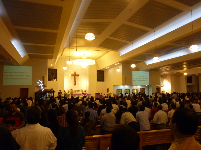 An evening mass at St. Mary's in Dubai / Fr. Gaurav Shroff / Flickr