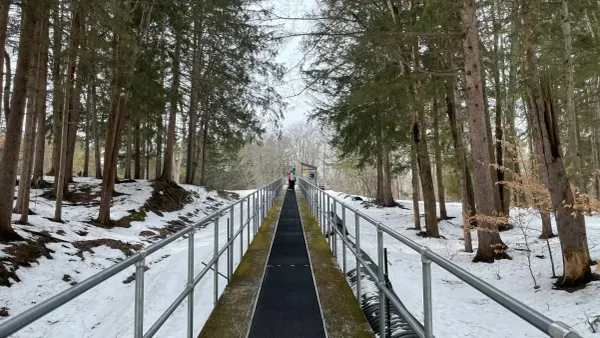 Magic carpet surface ski lift at Emery Park 