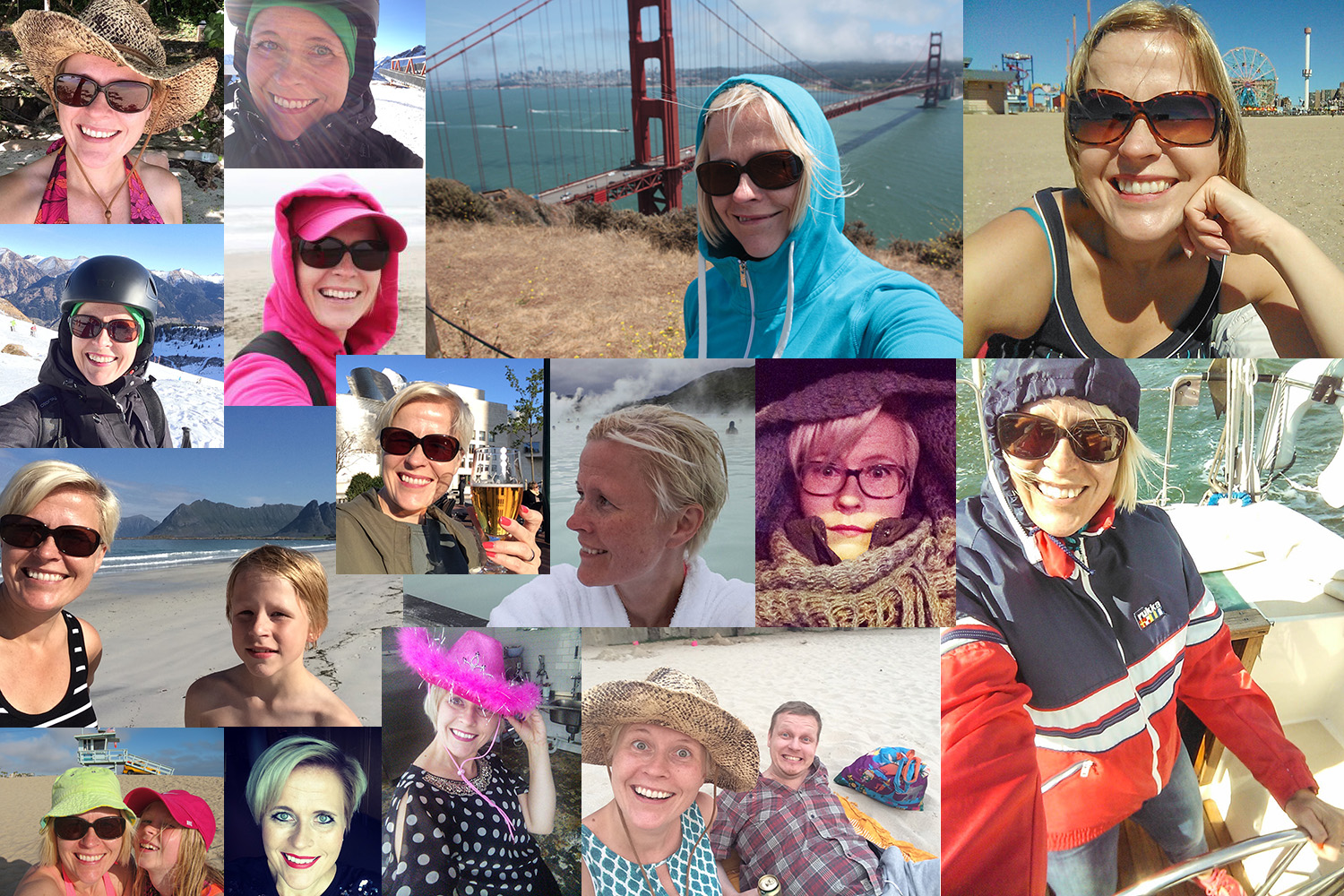 Mitäs me selfie-turistit!