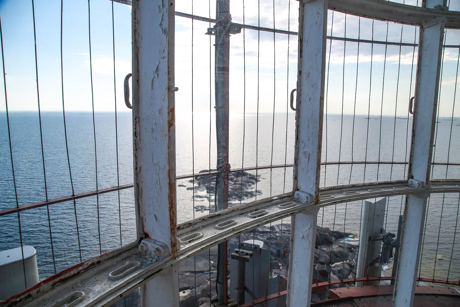 Bengtskärin majakan huipulla. Kuva Sanna Wallenius, https://walleni.us/