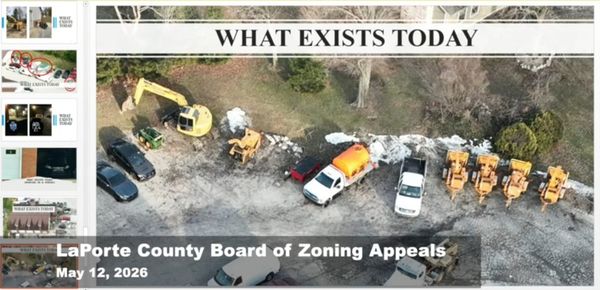 "Boutique" Repair Shop Turns Into Heavy Equipment Yard, Sparking Outrage at LaPorte BZA