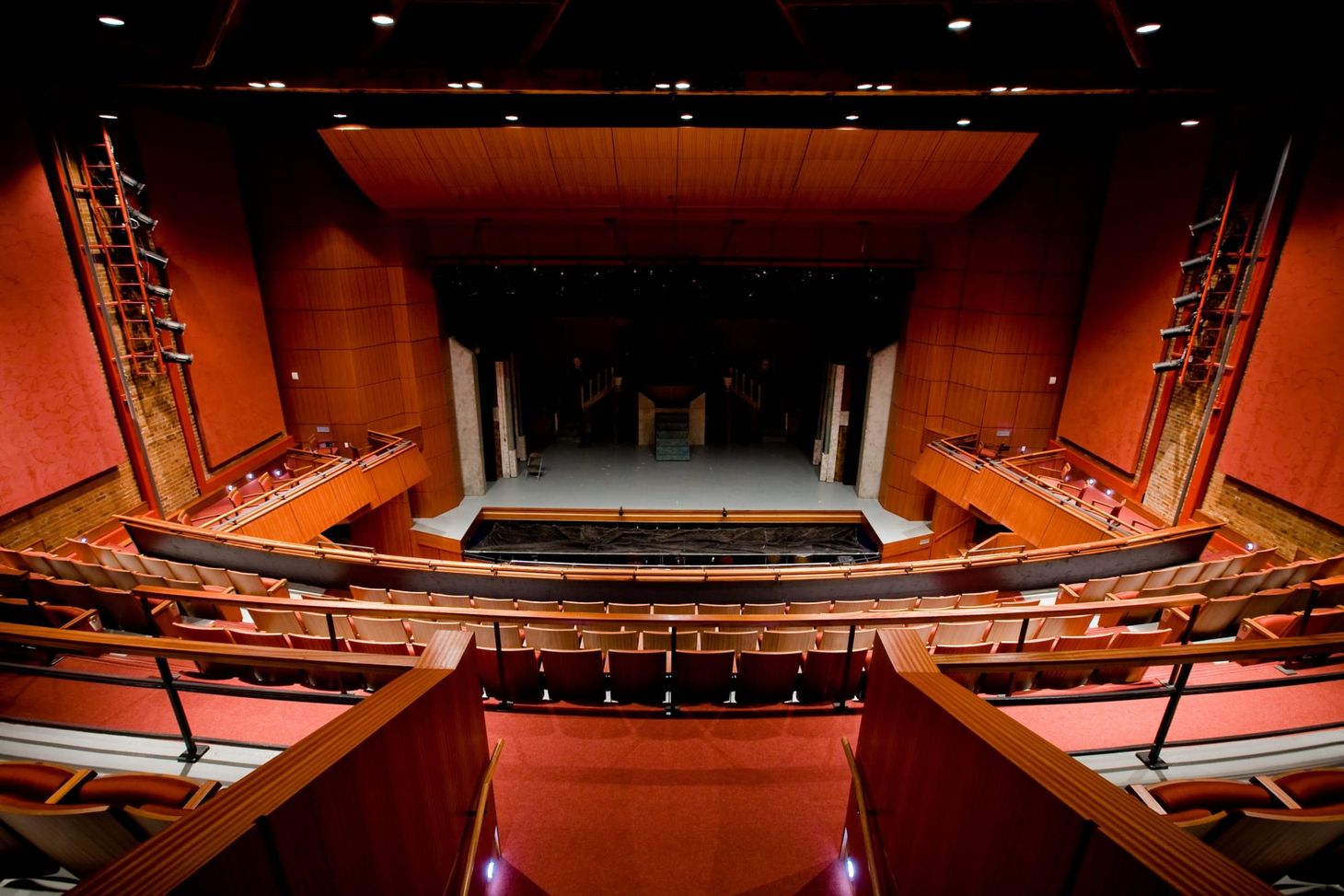 The Grand Theatre in Kingston, Ontario, as seen from above looking down towards centre-stage.