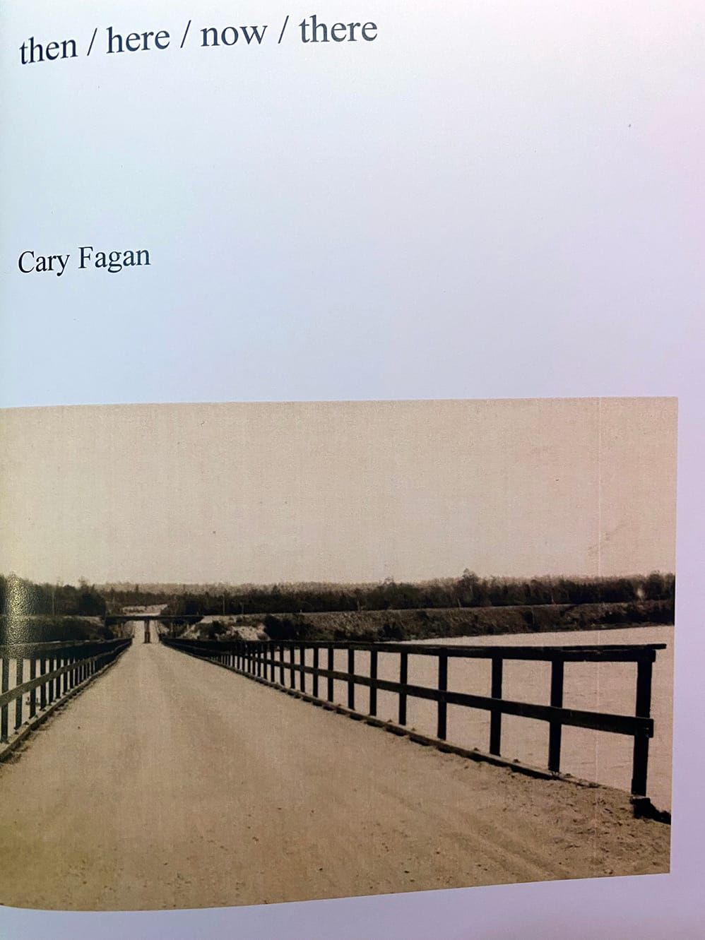 Cover of Cary Fagan's 2025 poetry chapbook then/here/now/there.
