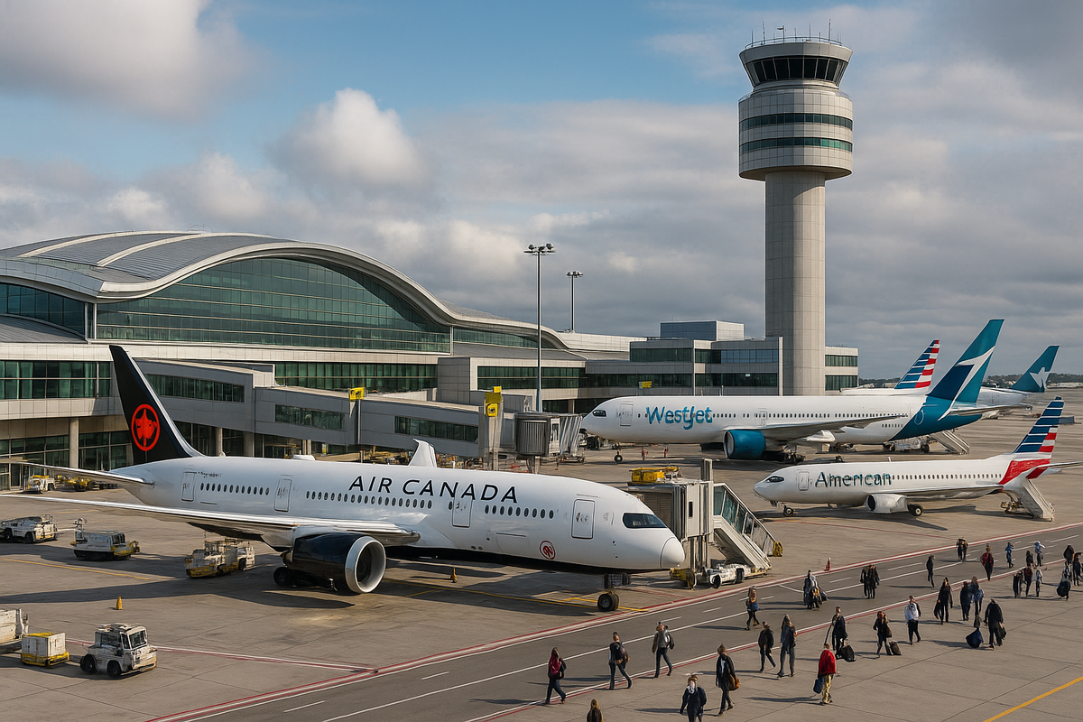 DALL-E Representation of Toronto Pearson International Airport (YYZ) | Courtesy: WorldAviationMedia.com