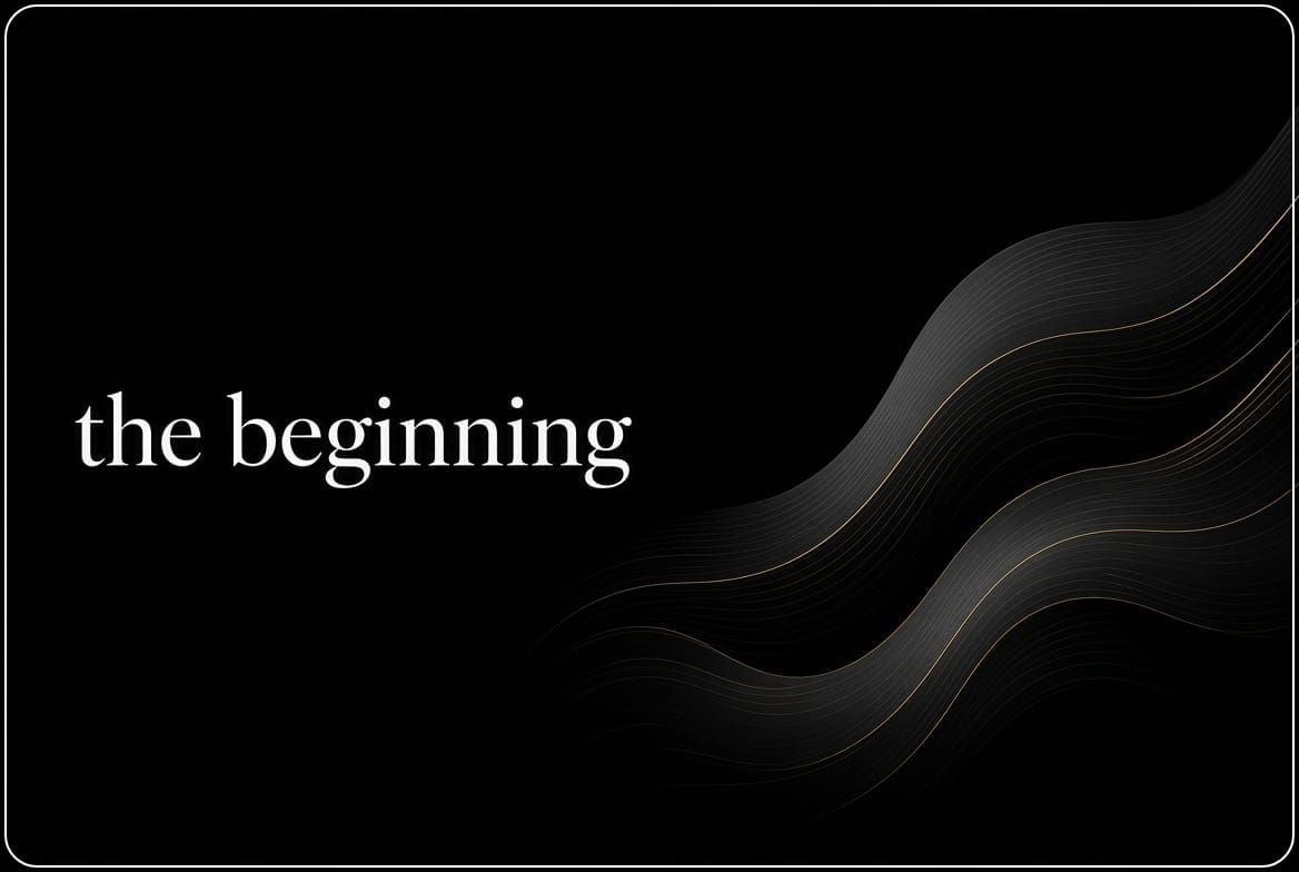 In the beginning....