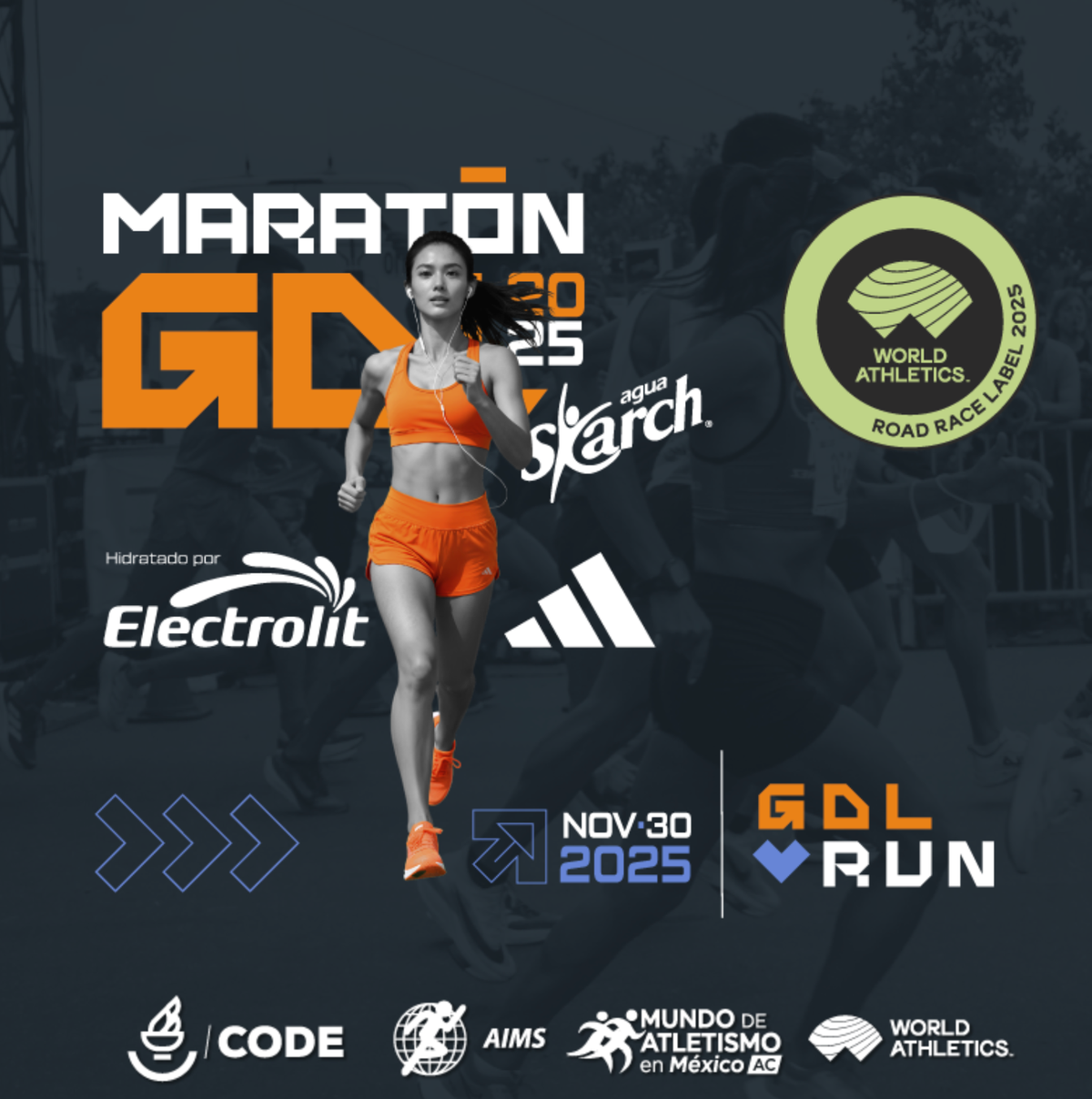 Crédito de imagen: Organización Maratón Guadalajara 2025 (maratongdl.com)
