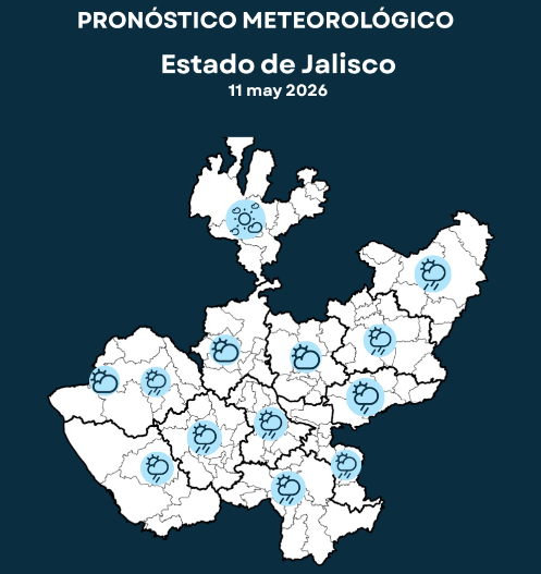 Lunes con tormentas y vientos fuertes en Jalisco: toma precauciones