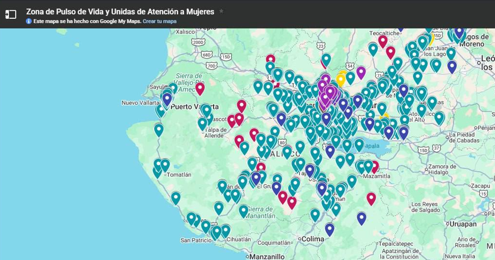Micrositio Pulso de Vida: ubica zonas seguras y pide ayuda inmediata