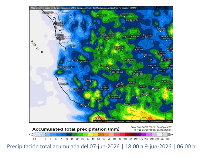 Tormenta Tropical Boris mantiene vigilancia meteorológica activa para Jalisco