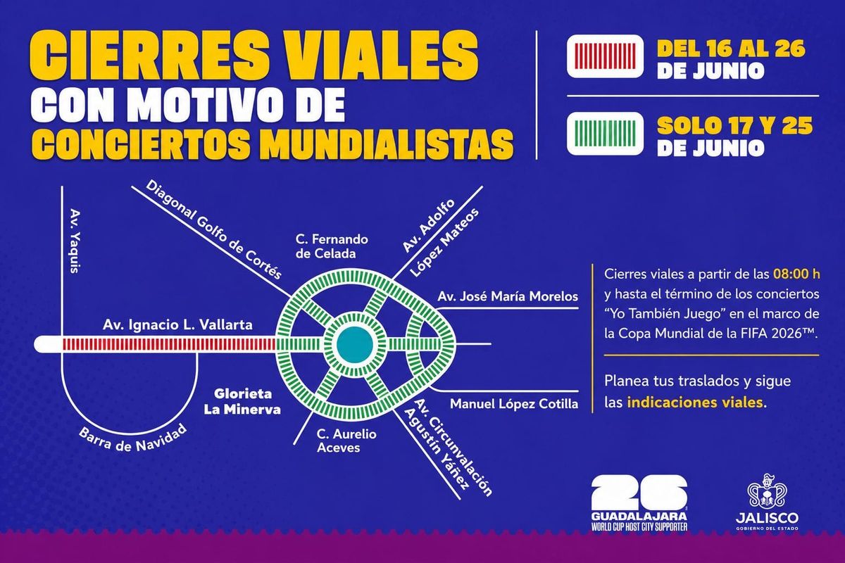Planea tu viaje: modificarán rutas del transporte público por conciertos en la Minerva