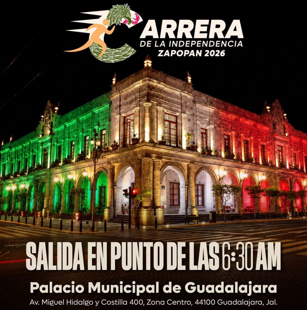 Cierres viales este domingo en Guadalajara y Zapopan por Carrera