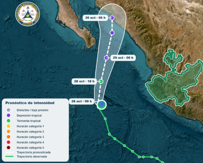 🌀 Aviso 22 por Depresión Tropical Vance
