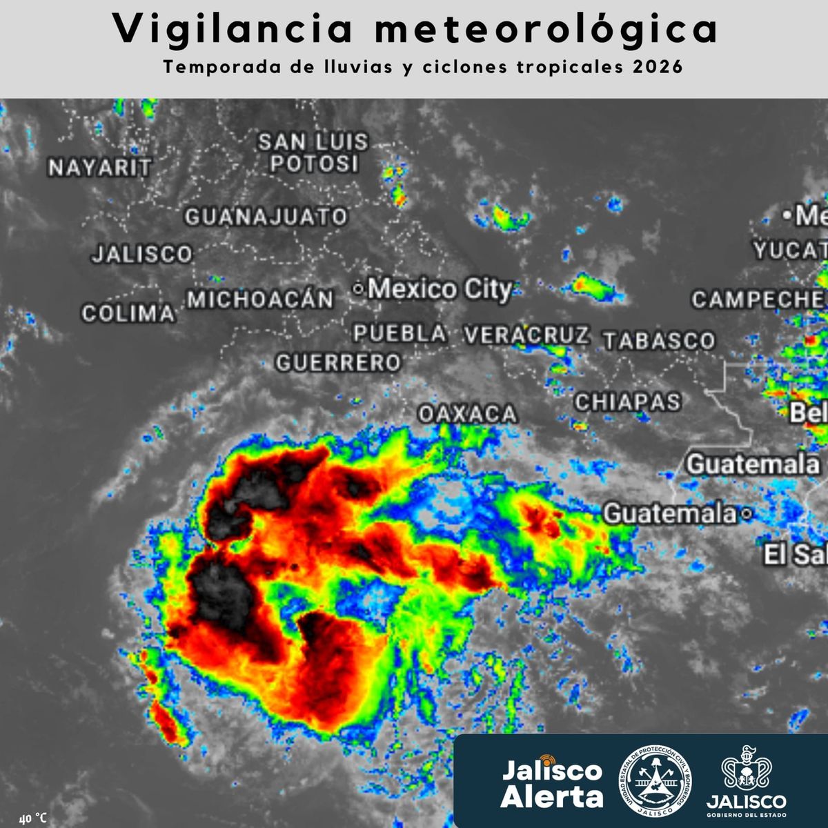 🌀Aviso 5 por Tormenta Tropical Trudy