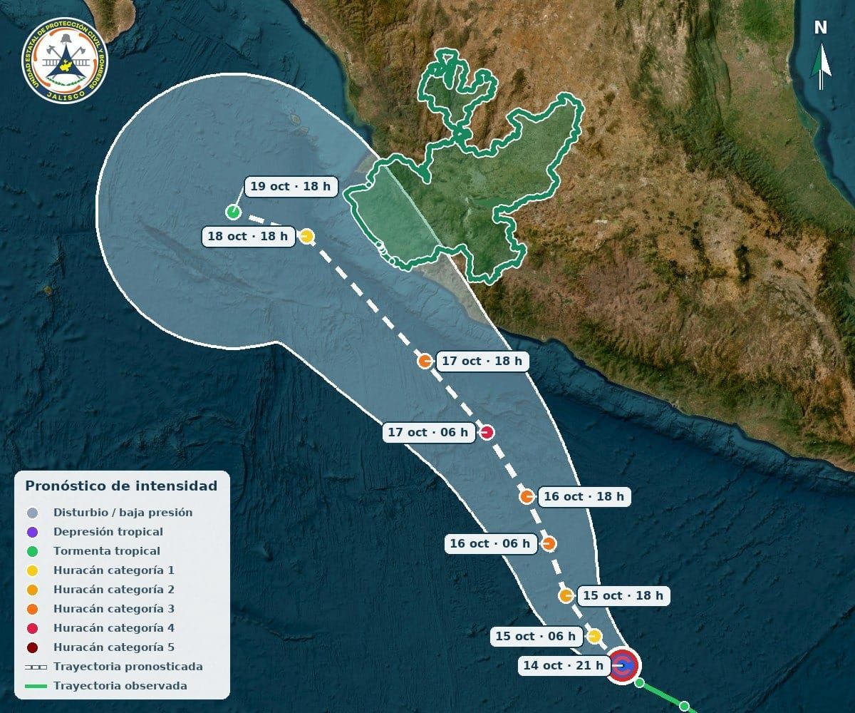 🌀Aviso 6 por Tormenta Tropical Trudy