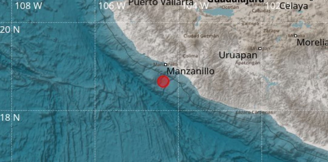 Sismo percibido en Jalisco, sin afectaciones reportadas