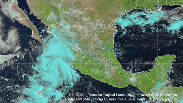 Tormenta Tropical “Lorena” se mantiene bajo vigilancia en costas del Pacífico