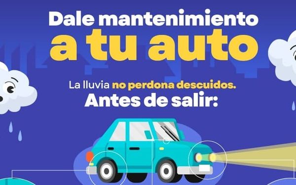 Dale mantenimiento a tu auto antes de salir en temporada de lluvias