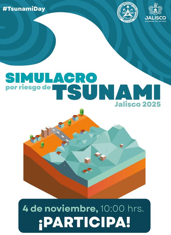 🌊 Simulacro por Tsunami en las Costas de Jalisco | 4 de Noviembre