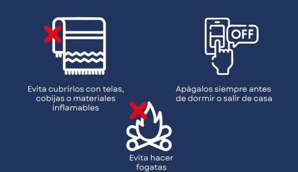 Recomendaciones para el uso seguro de calefactores y anafres durante la temporada invernal