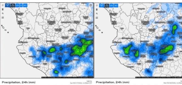 Lluvias, tormentas eléctricas y fuertes vientos este fin de semana