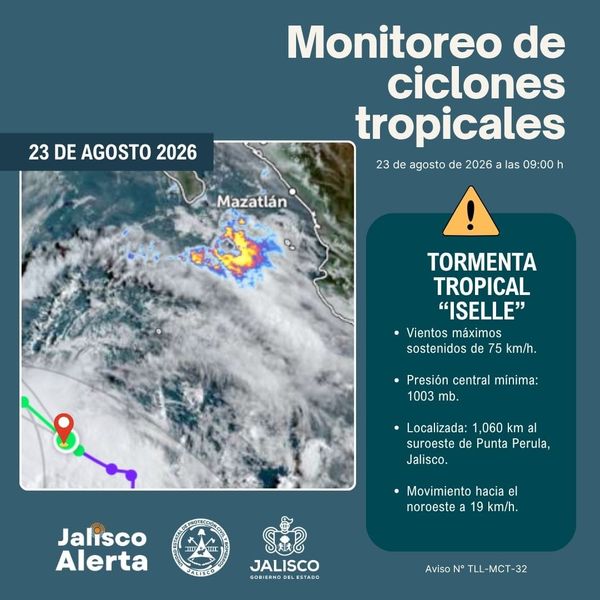 “Iselle” podría convertirse en huracán mientras se aleja de las costas de Jalisco