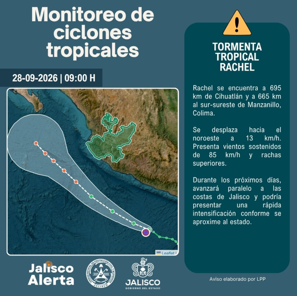🌀 Aviso especial 3 por Tormenta Tropical Rachel