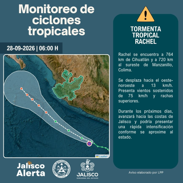 🌀 Aviso especial 2 por Tormenta Tropical Rachel