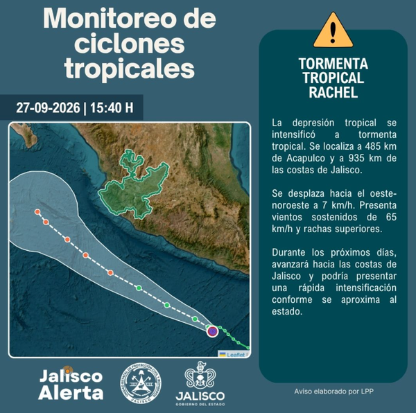 🌀 Aviso especial 1 por Tormenta Tropical Rachel