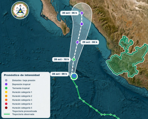 🌀 Aviso 22 por Depresión Tropical Vance