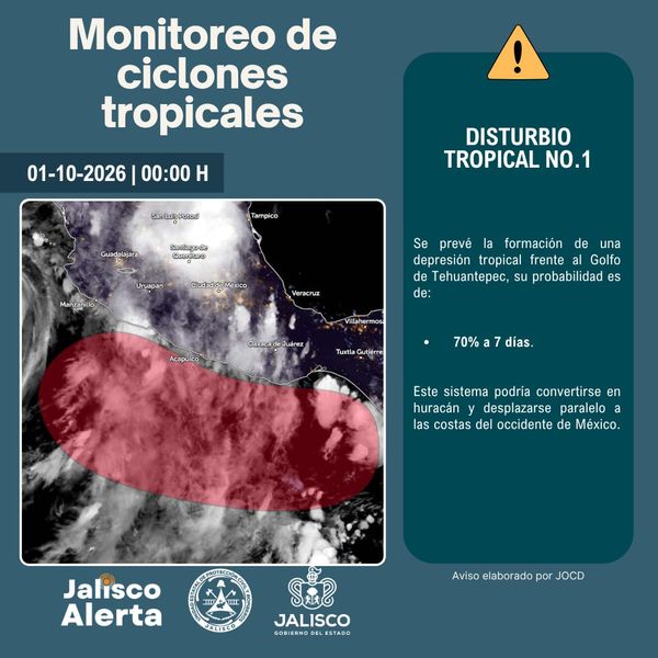 🌀 Aviso especial 2 por Disturbio Tropical No. 1