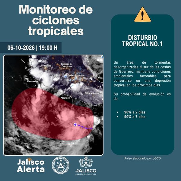 🌀 Aviso especial 9 por Disturbio Tropical No. 1