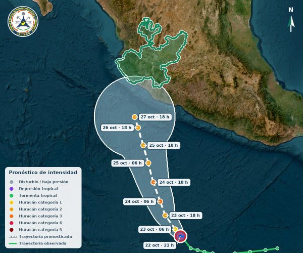 🌀 Aviso 04 por Tormenta Tropical Vance