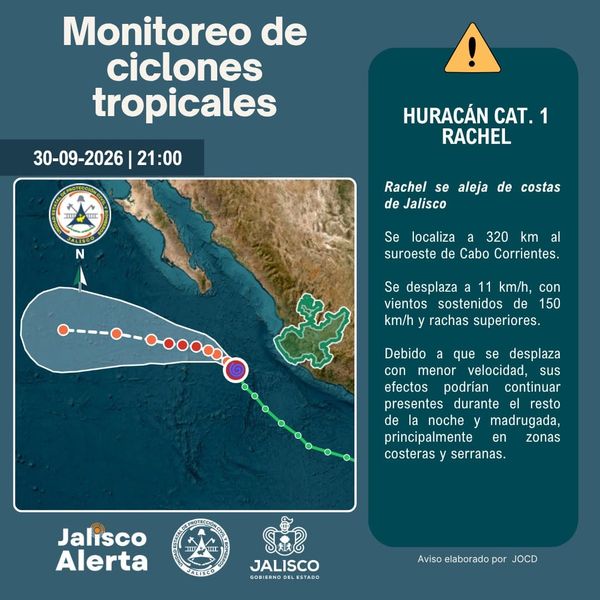 🌀 Aviso especial 4 por huracán categoría 1 Rachel