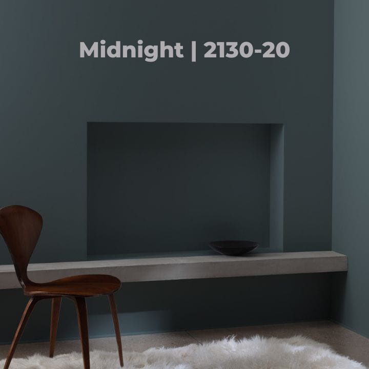 Benjamin Moore Midnight Black paint color