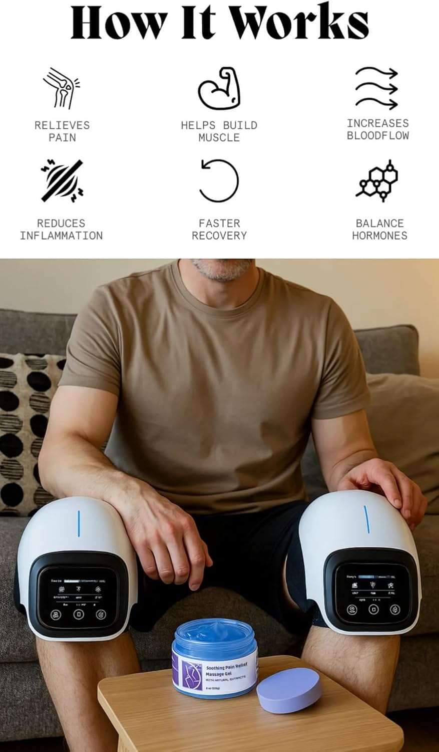 How Levide Knee Massager Works